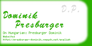dominik presburger business card